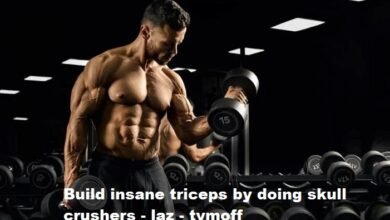 build insane triceps by doing skull crushers - laz - tymoff